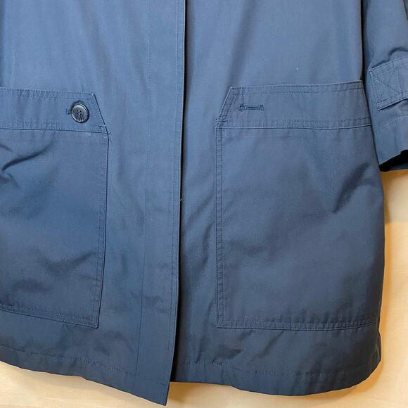 Vintage London Fog| Women’s teal collared long trench coat jacket - Picture 7 of 14